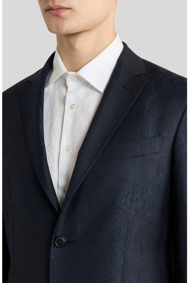 Roma Wool Sport Coat, Alternate, color, DARK BLUE 8