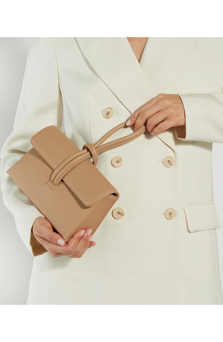 Dune London Brynie Faux Leather Wristlet, Alternate, color,