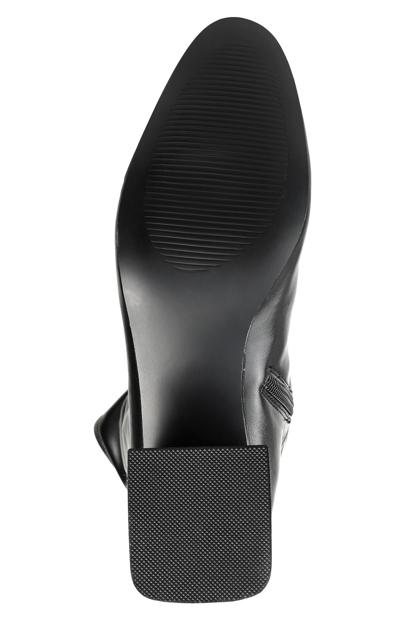 Journee Collection Melika Tall Ruched Shaft Vegan Leather Boot, Alternate, color, 