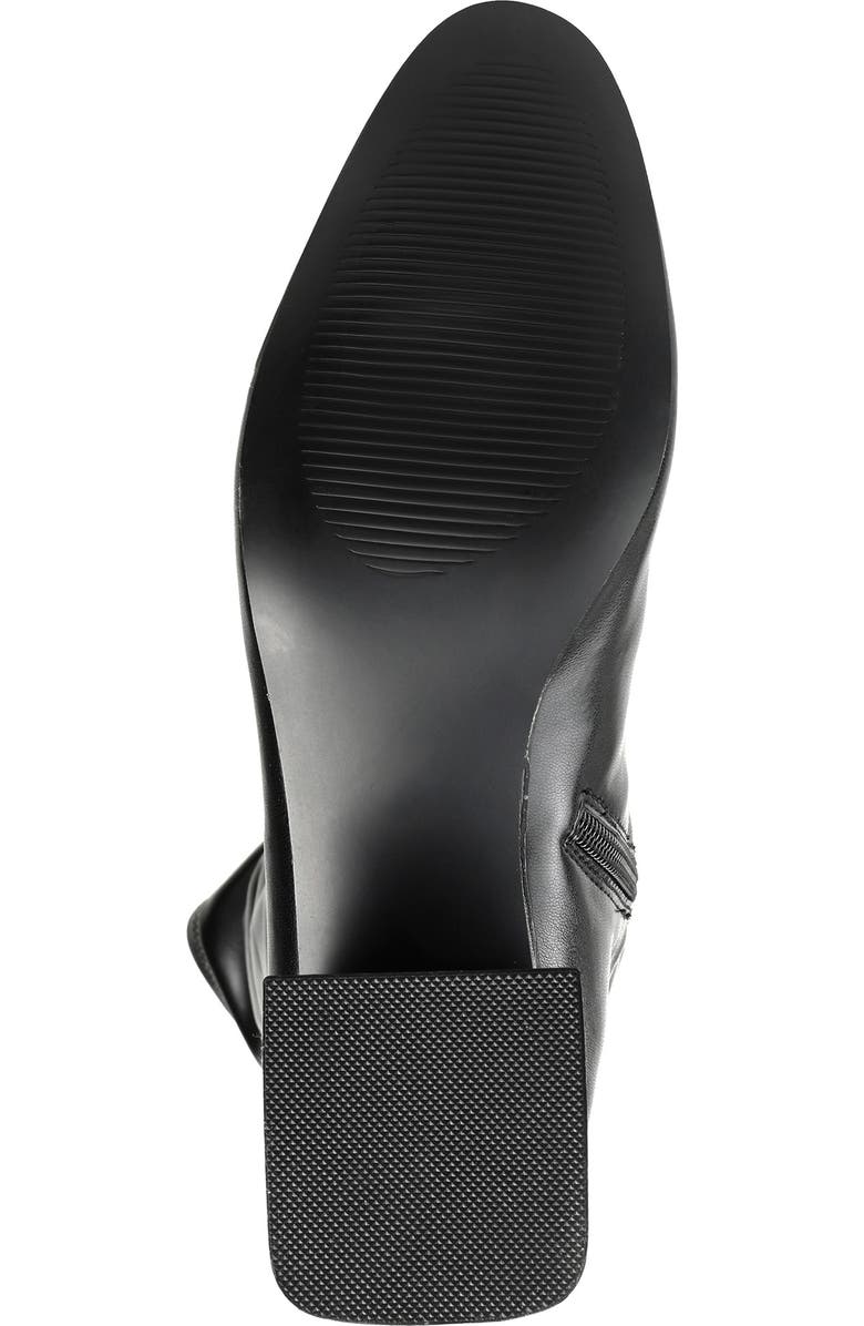 Journee Collection Melika Tall Ruched Shaft Vegan Leather Boot, Alternate, color,