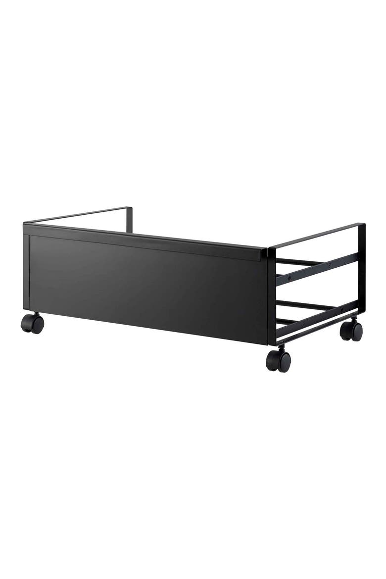 Rolling Shoe Rack, Main, color, BLACK