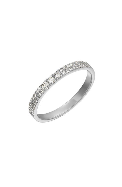 18K White Gold Pavé Diamond Stackable Ring - 0.27ct. (Nordstrom Exclusive)
