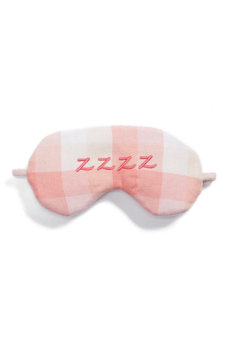 Knit Eye Mask, Main, color, PINK FLAMINGO ZZZZ