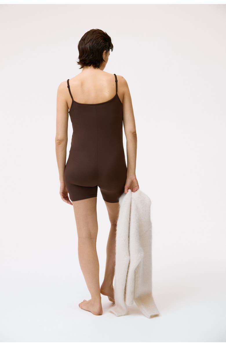 H&M Mama Integral-bra Playsuit, Alternate, color, Dark Brown