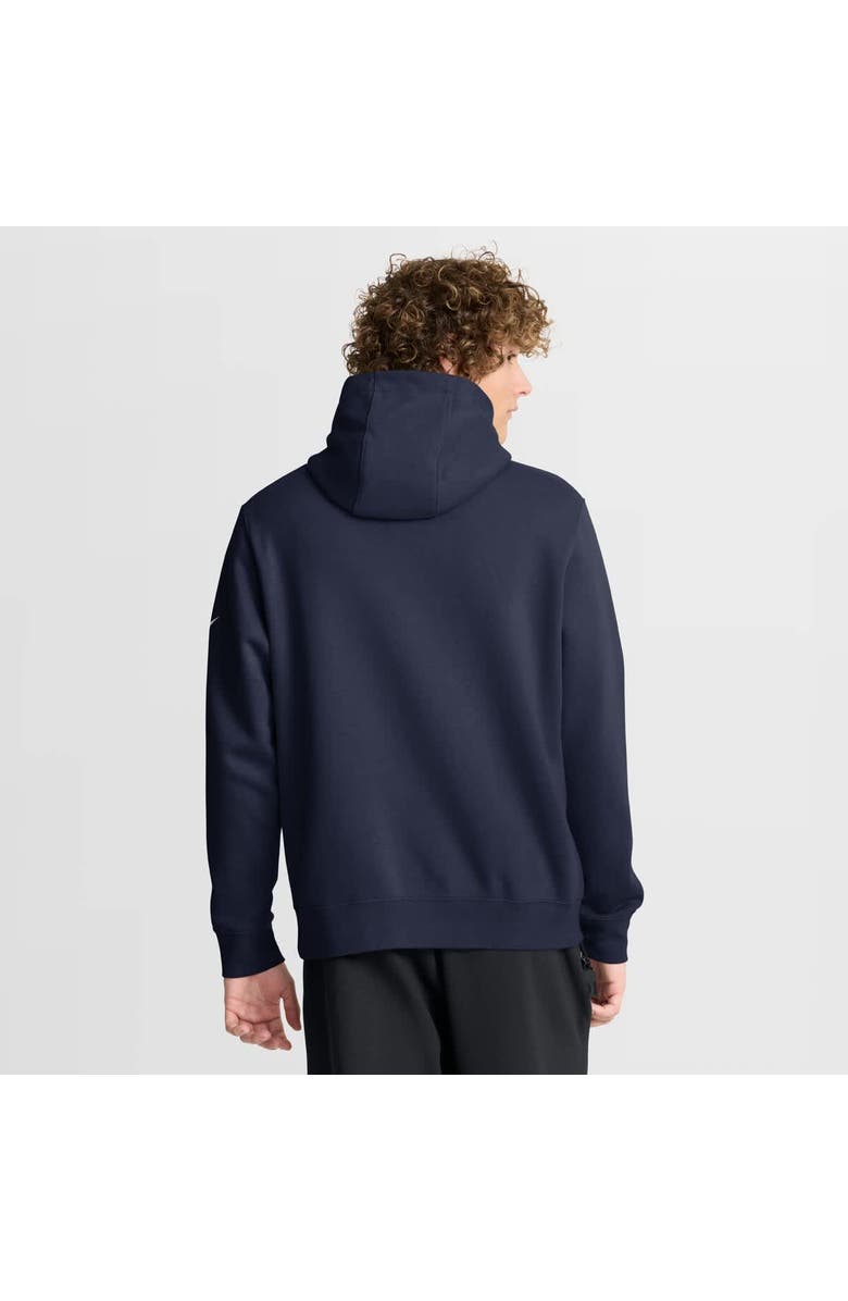 Nike Men's Nike Navy New England Patriots Busted Play Club Fleece Pullover Hoodie, Alternate, color, 