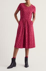 Seasalt Cornwall April Floral Stretch Cotton Jersey Dress