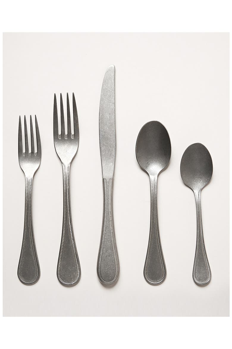 Coventry 5-Piece Flatware Place Setting, Main, color, SILVER