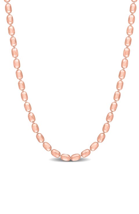 1.8mm Oval Ball Chain Necklace