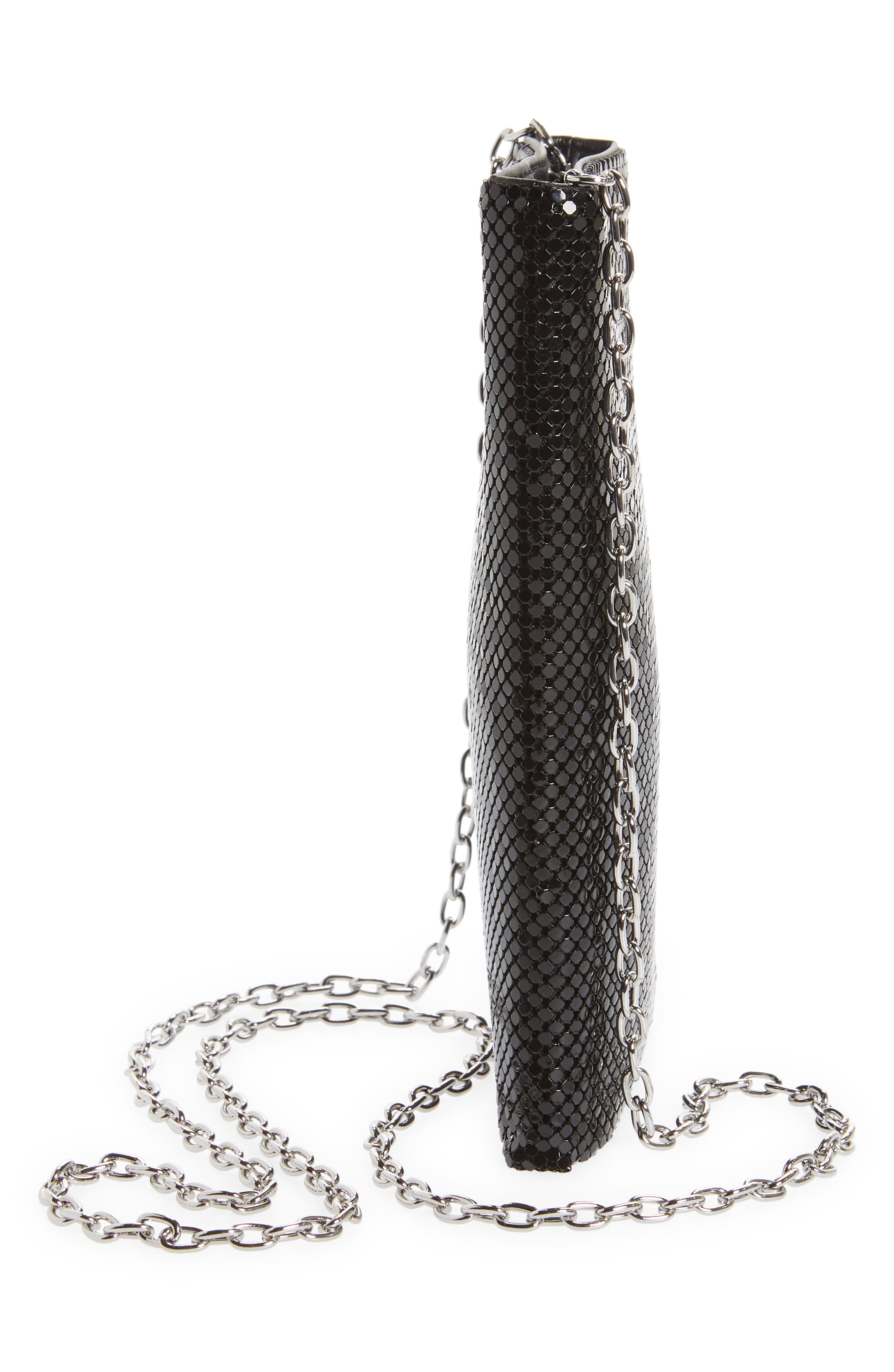 Mesh Crossbody Pouch, Alternate, color, BLACK