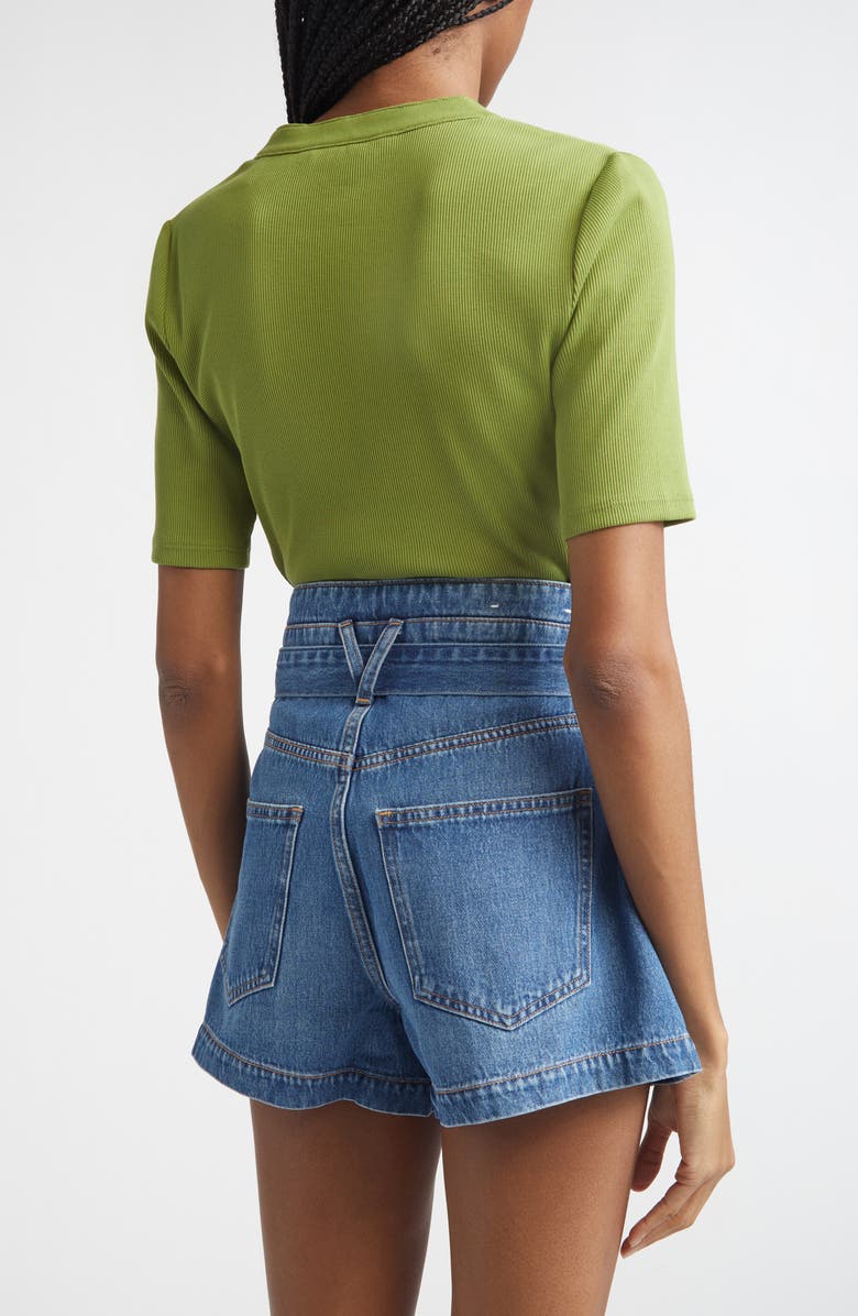 Veronica Beard Reubian Henley T-Shirt, Alternate, color, Cactus