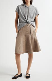 3.1 Phillip Lim Mixed Media Hoodie Dress