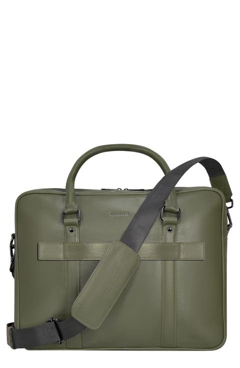 Onyx Leather Briefcase