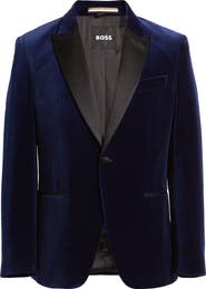 BOSS Hutson Cotton Velvet Dinner Jacket