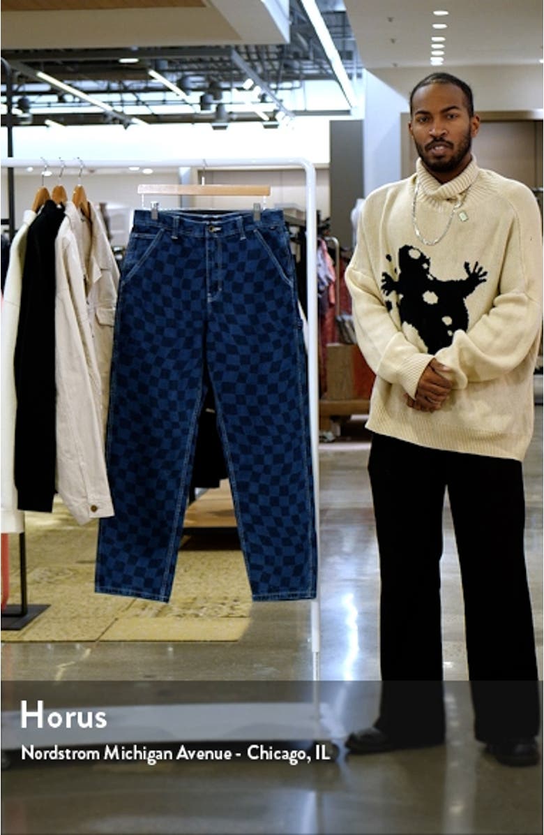 Drill Checkerboard Print Carpenter Jeans, sales video thumbnail