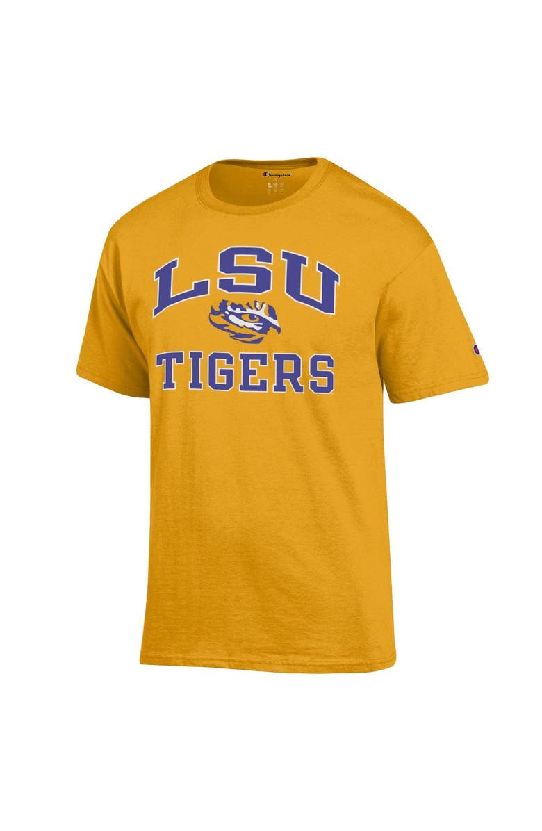 Champion Men's Champion Gold LSU Tigers High Motor T-Shirt, Alternate, color, 