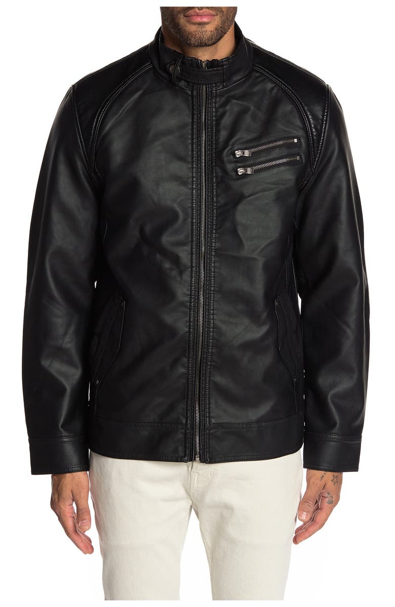 XRAY Faux Leather Jacket, Alternate, color, 