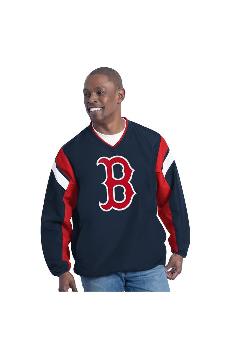 G-III SPORTS BY CARL BANKS Men's G-III Sports by Carl Banks Navy Boston Red Sox Double Coverage V-Neck Pullover, Main, color, Navy