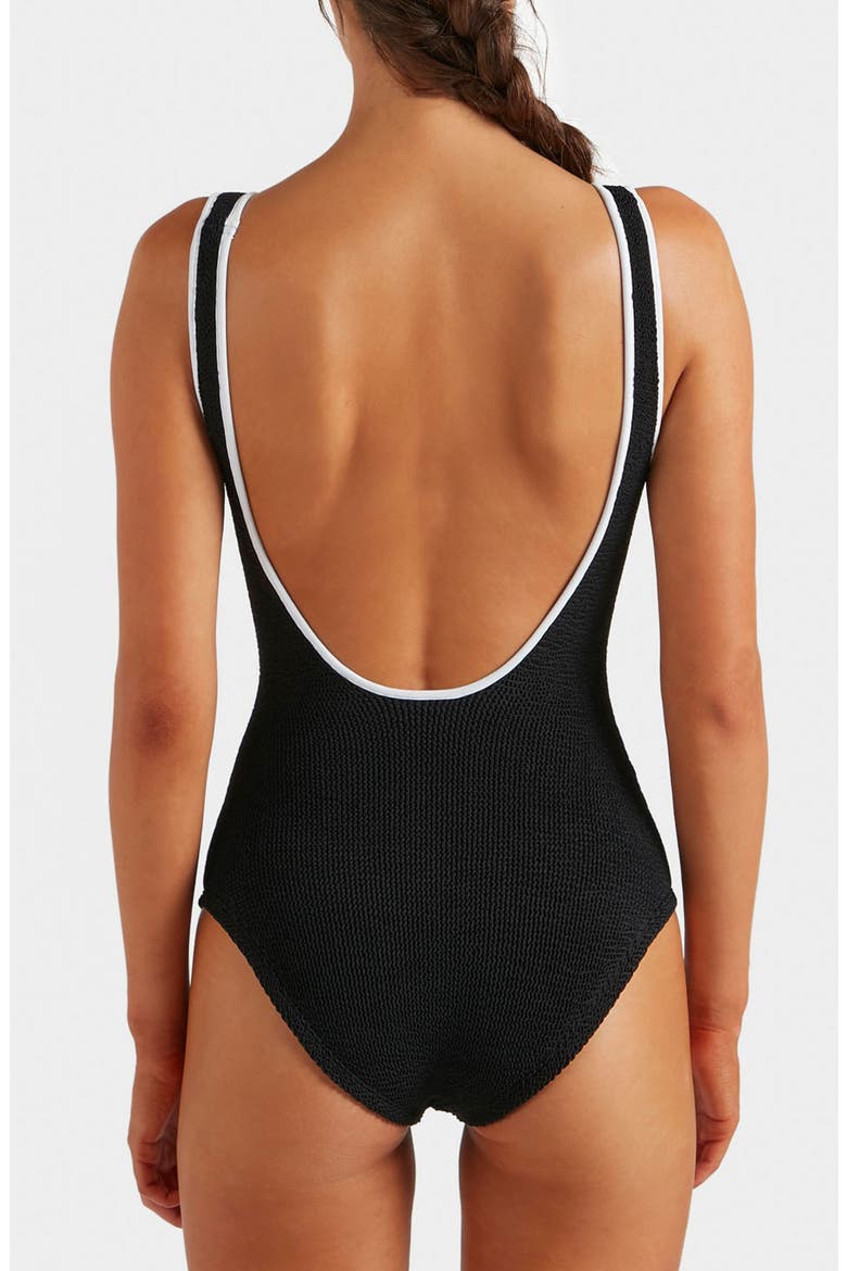 Faye One-Piece Swimsuit, Alternate, color, BLACK
