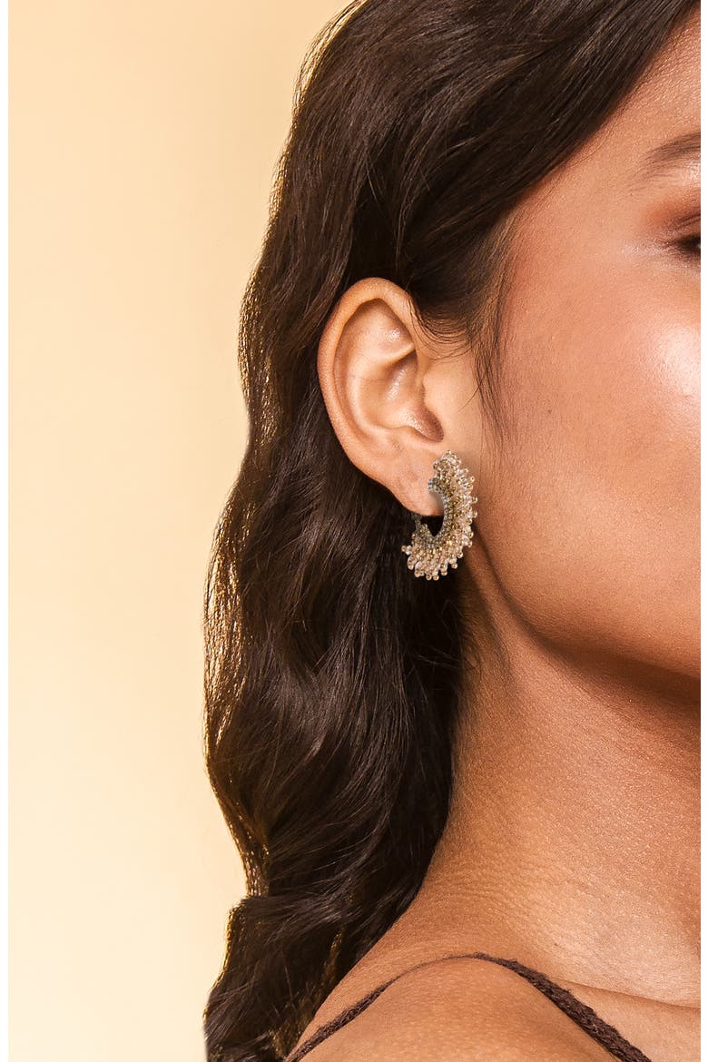 Sierra Hoop Earrings, Alternate, color, CHAMPAGNE