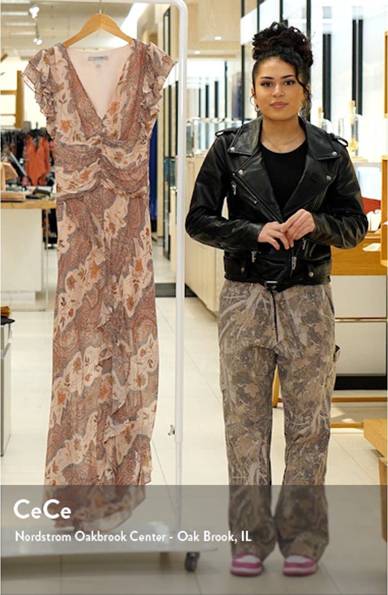 Brea Cascade Floral Paisley Dress, sales video thumbnail