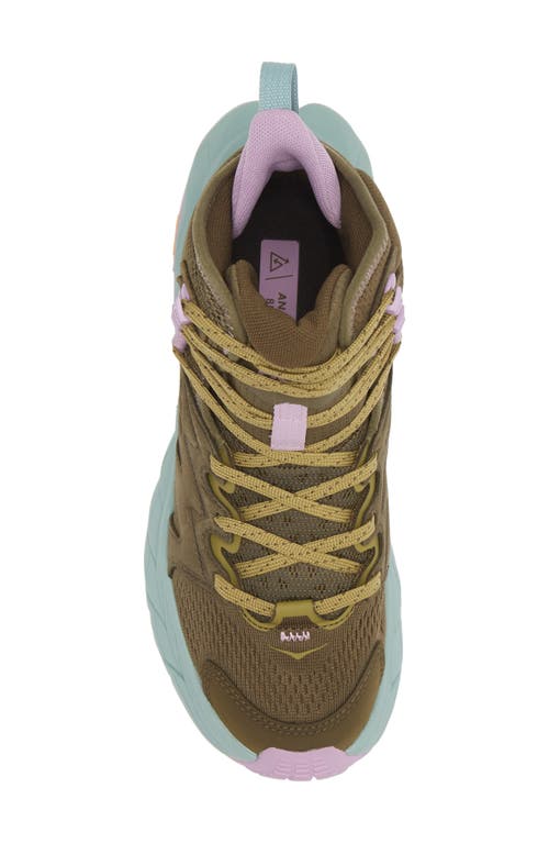 Hoka Anacapa Breeze Aero Mid Breathable Trail Running Shoe In Green
