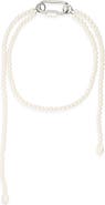 Simone Rocha Faux Pearl Carabiner Necklace