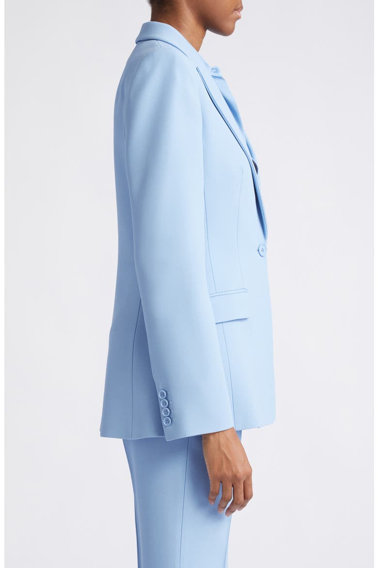 Georgina Double Crepe Sablé Blazer, Alternate, color, COAST