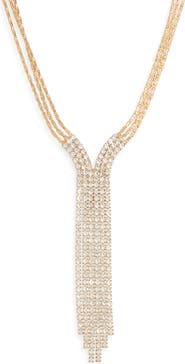 NORDSTROM RACK Crystal Y-Necklace