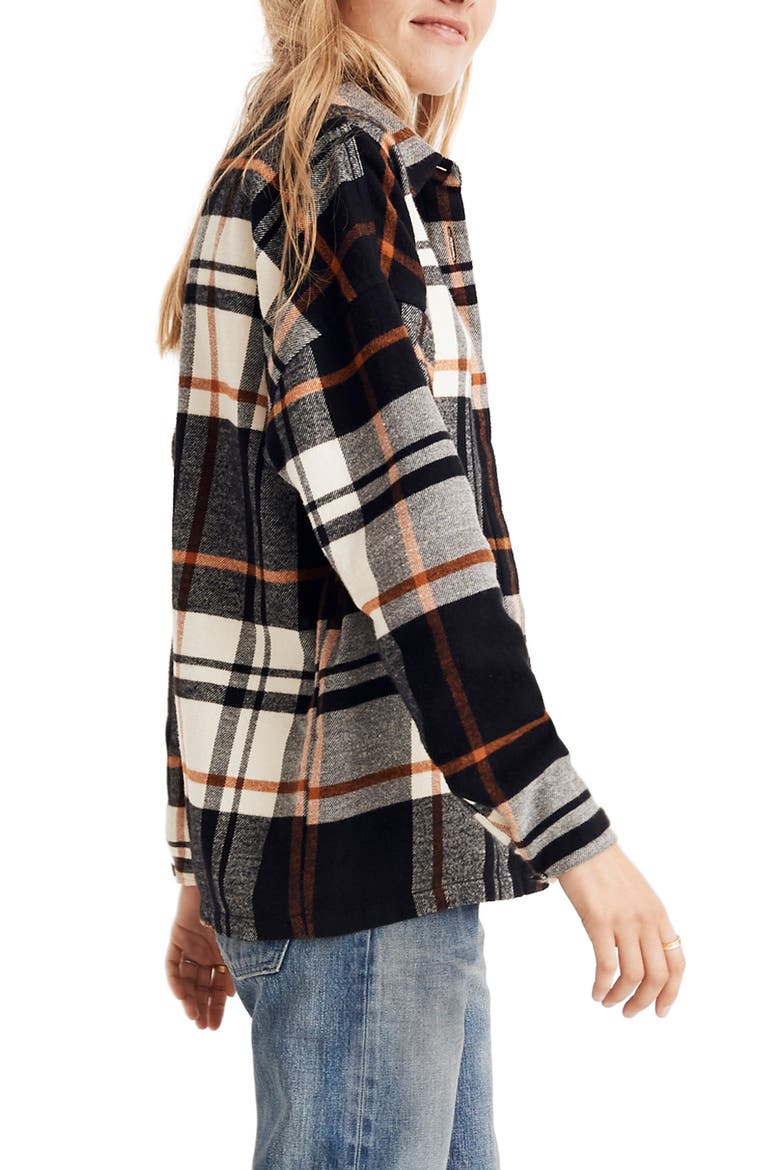 Bromley Flannel Shirt, Alternate, color, CLASSIC BLACK