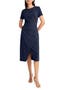 Short Sleeve Tulip Hem Midi Dress