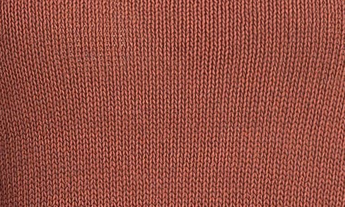 Max Studio Pointelle Stitch Crocheted Tank In Chestnut