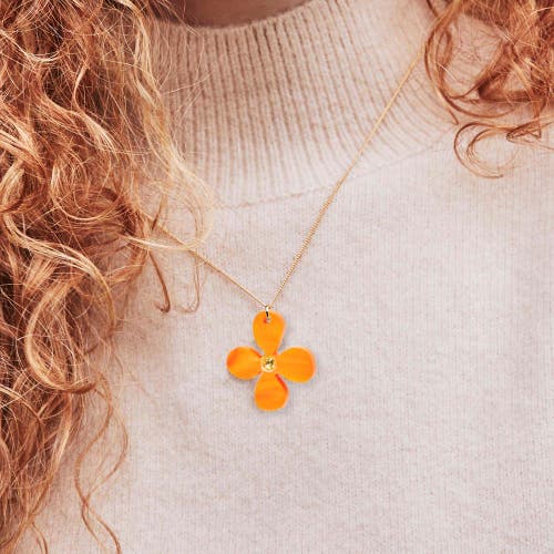 Toolally Daisy Pendant Necklace In Multi