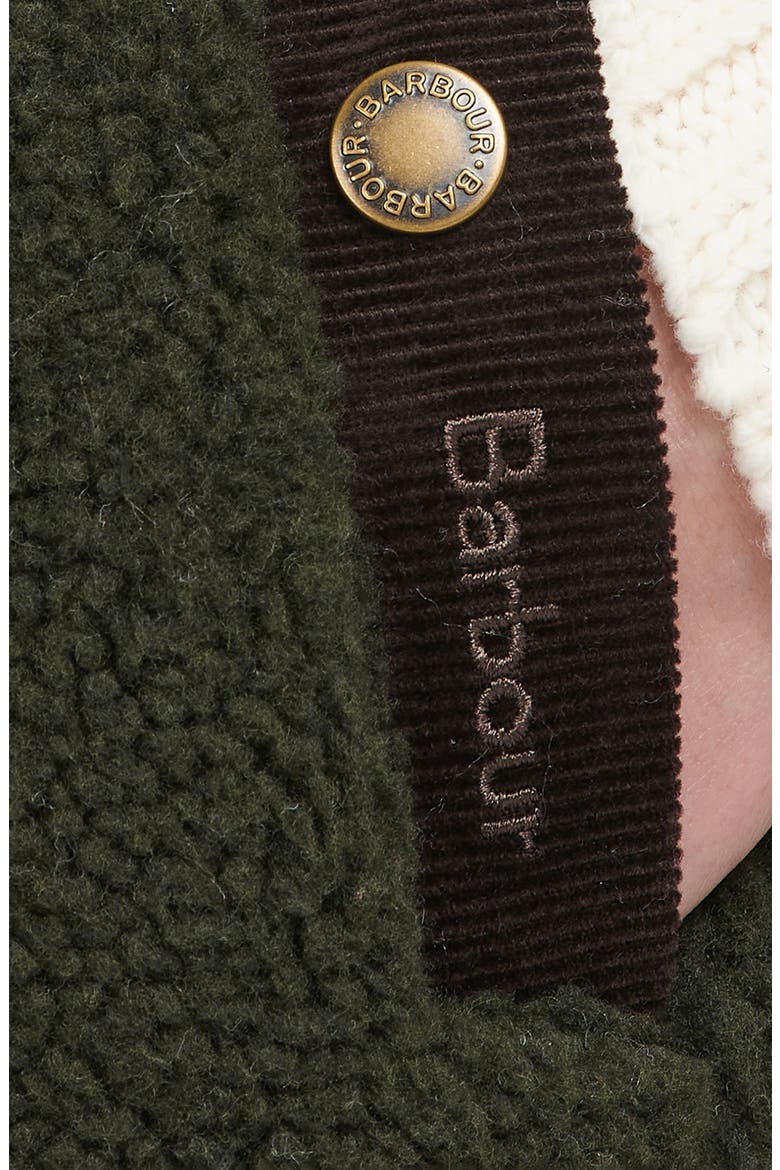 Burford Corduroy Trim Fleece Vest, Alternate, color, OLIVE/CLASSIC