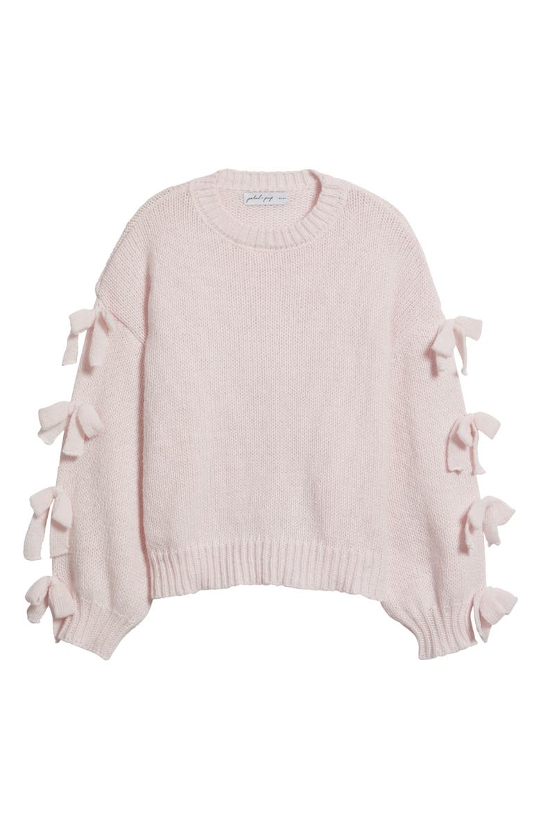 Petal & Pup Lover Tie Sleeve Sweater, Alternate, color, Pink