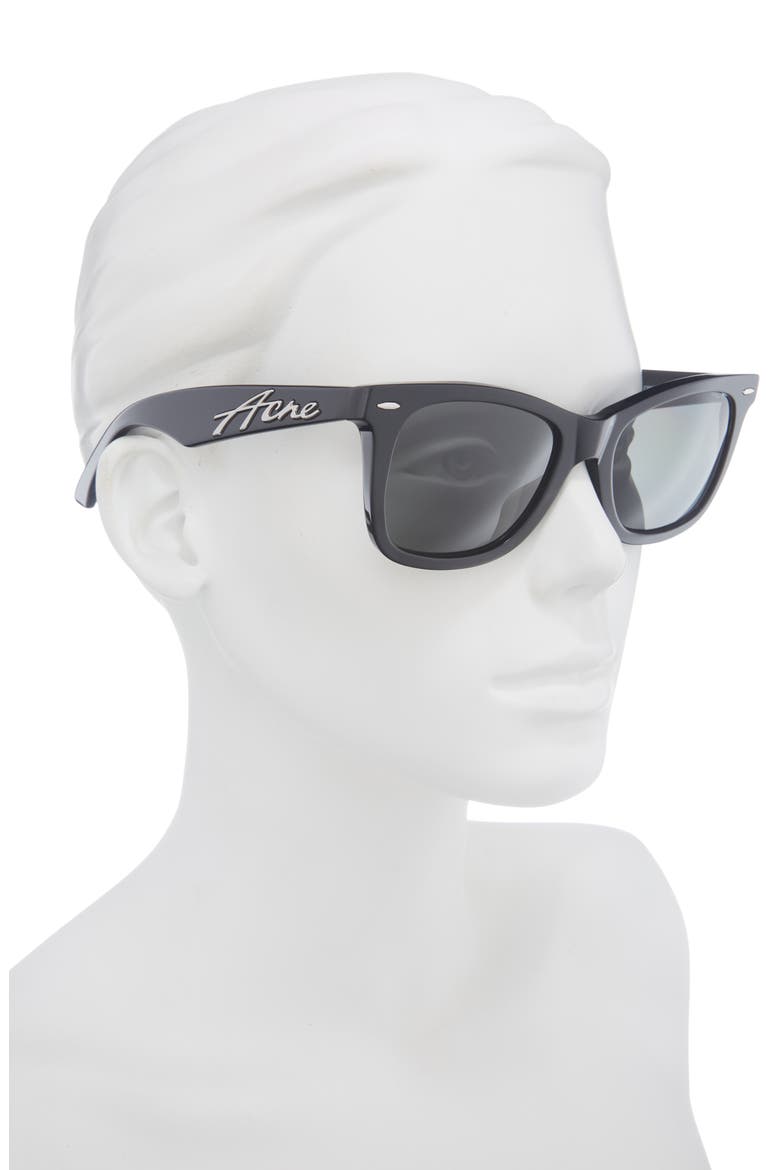 Afare Square Sunglasses, Alternate, color, BLACK/BLACK