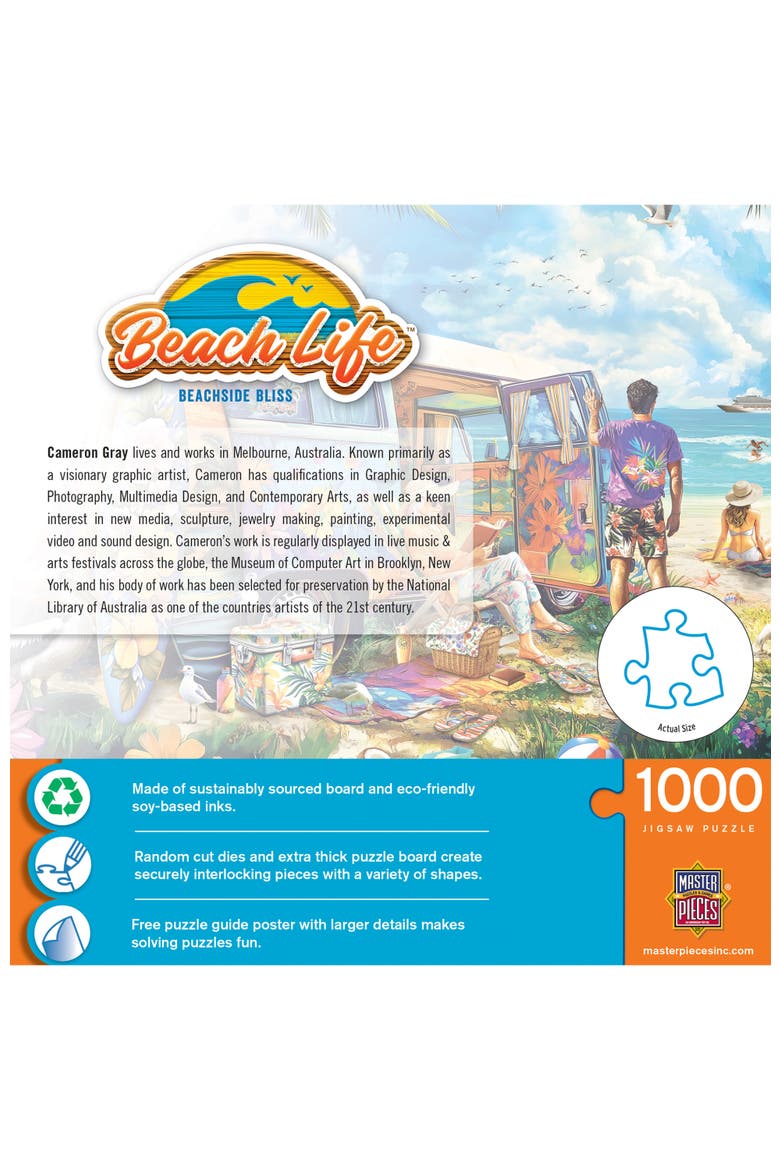 Beachside Bliss 1000 Piece Jigsaw Puzzle, Alternate, color, Multicolor