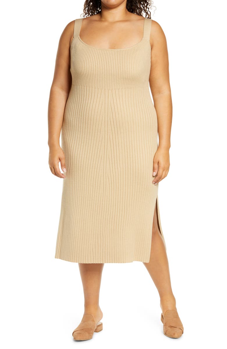 WAYF Gillian Ribbed Tank Dress, Main, color,