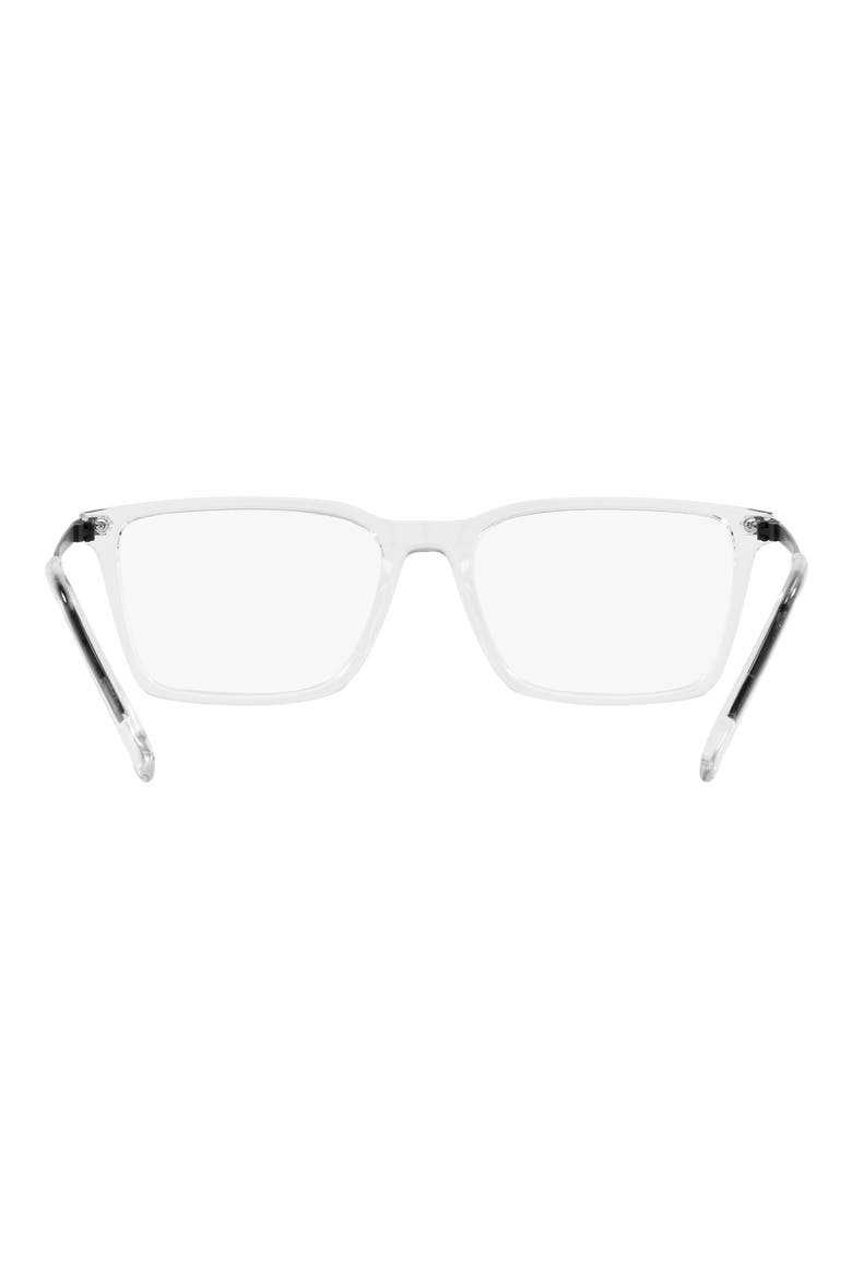 54mm Rectangle optical glasses, Alternate, color, CLEAR