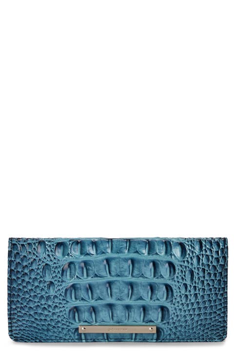 Ady Croc Embossed Leather Wallet