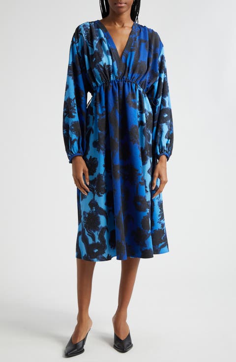 Veroma Long Sleeve A-Line Dress