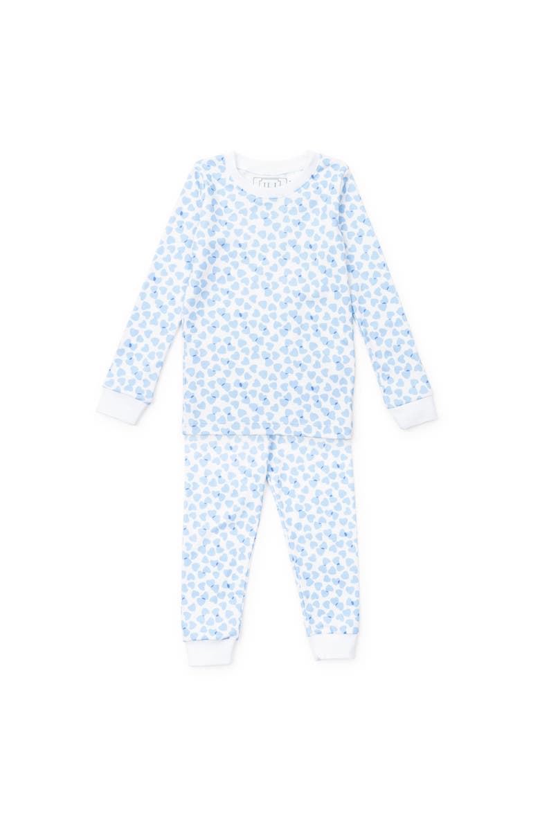 Lila and Hayes Grayson Boys' Pajama Pant Set, Main, color, Confetti Hearts Blue