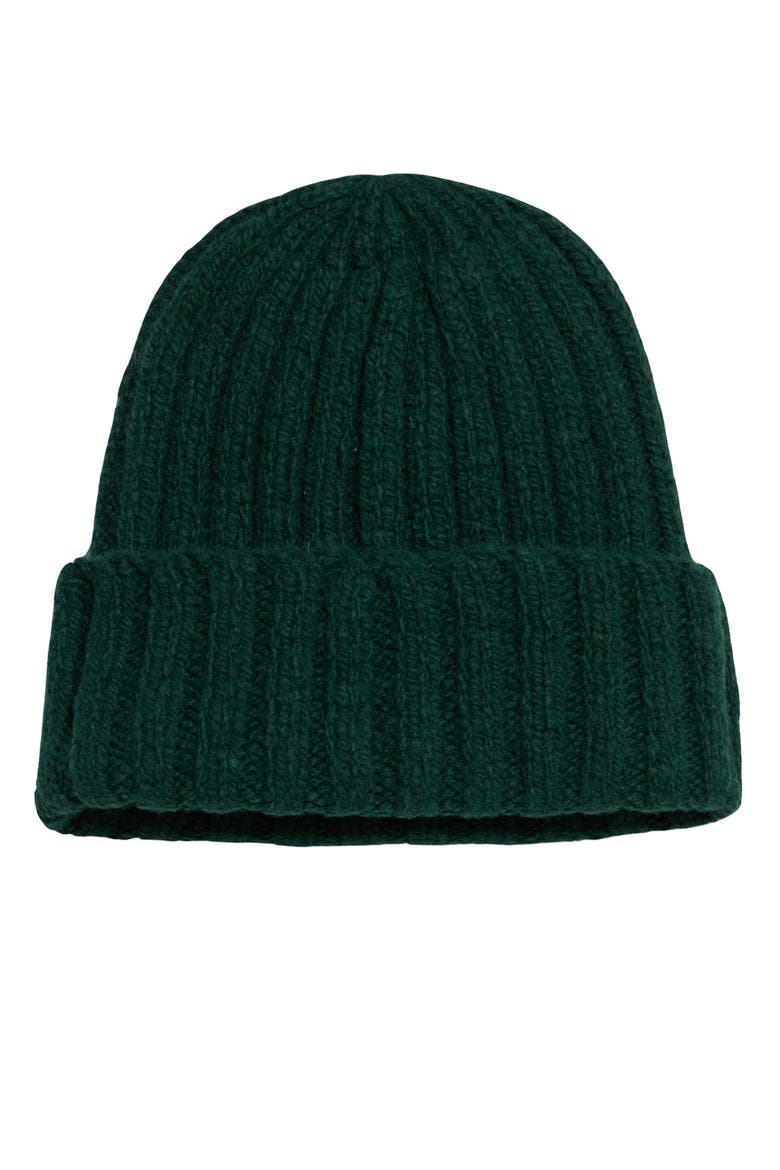 Shetland Wool Beanie, Main, color, GREEN