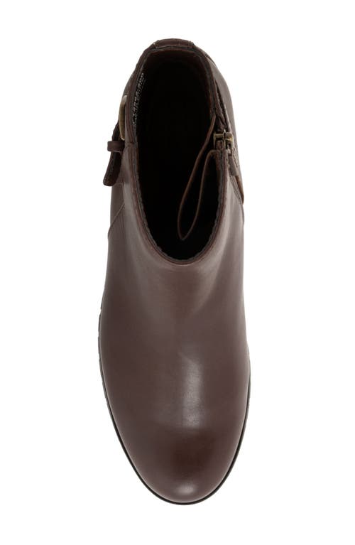 Softwalk ® Marigold Waterproof Leather Ankle Bootie In Brown