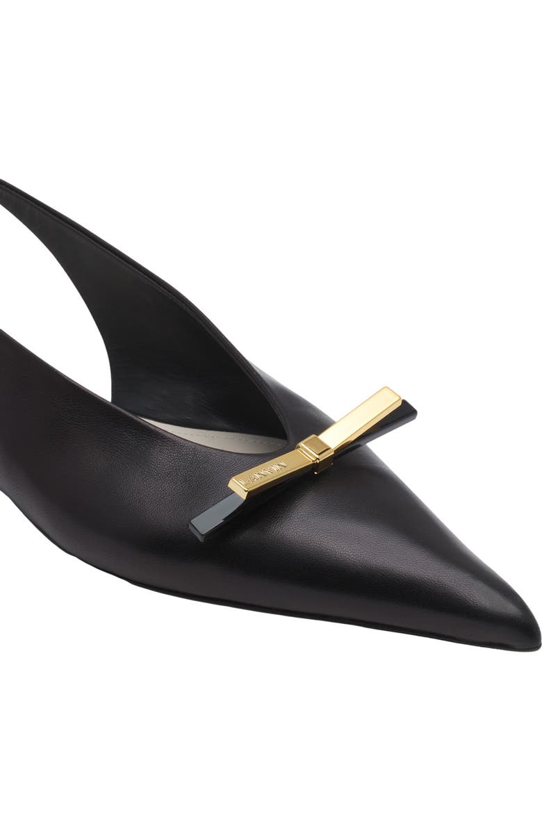 Lanvin BOW LEATHER SLINGBACK, Alternate, color,