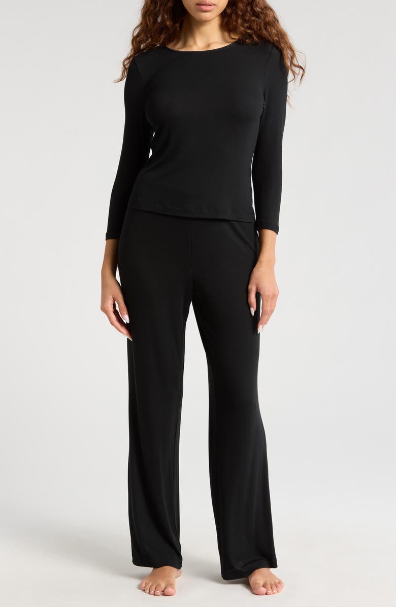 Natori Rib Essentials Pajamas, Main, color,