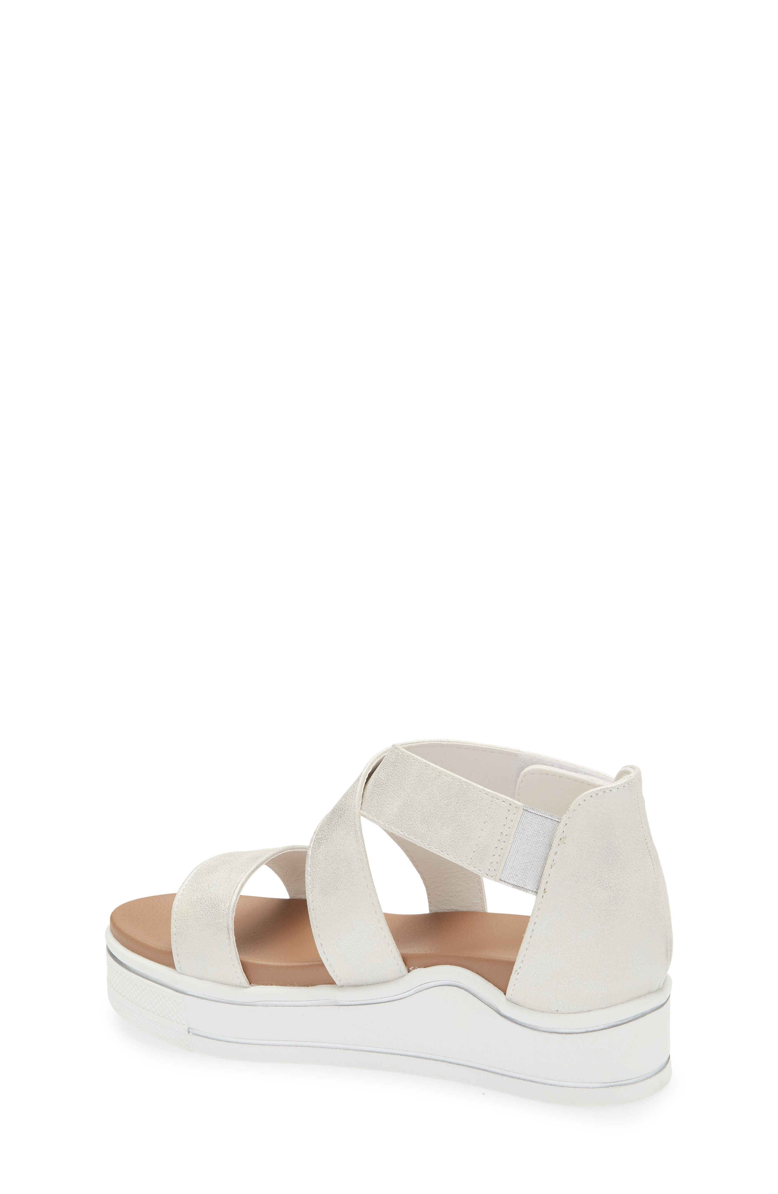 MIA Kids' Minka Flatform Sandal, Alternate, color, White
