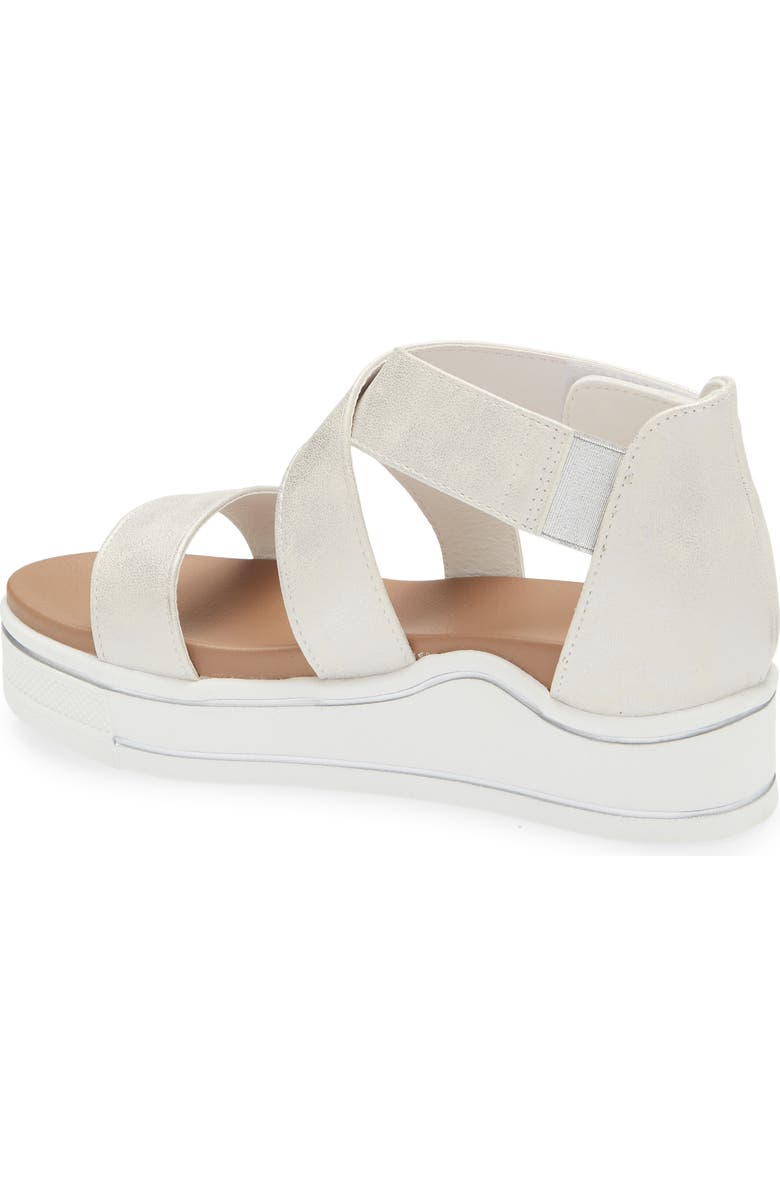 MIA Kids' Minka Flatform Sandal, Alternate, color, White