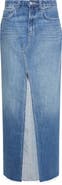 L'AGENCE Rysa Front Slit Denim Maxi Skirt