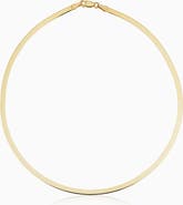Oradina 14K Yellow Gold Park Avenue Bold Herringbone Choker