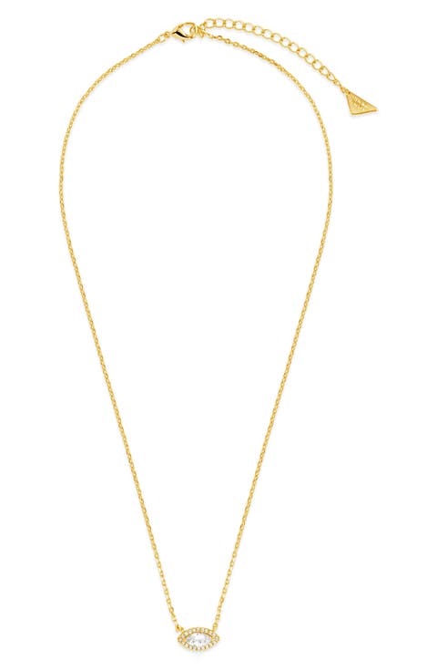 Jamie Marquise Cubic Zirconia Pendant Necklace